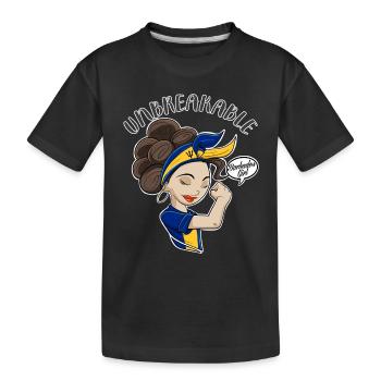 Barbados Girl Unbreakable I Barbados Heritage - Kids' Premium Organic T-Shirt - black - Front