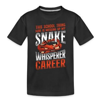 Snake Serpent Vintage This School - Kinder Premium Bio T-Shirt - Schwarz - Vorne