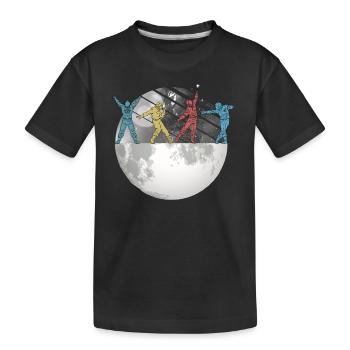 Astronaute Space Moon Space Retro - T-shirt bio Premium Enfant - noir - Devant