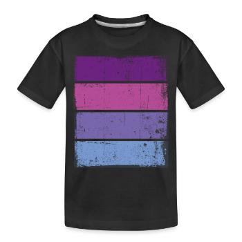 Grunge Background - Kids' Premium Organic T-Shirt - black - Front