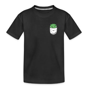 Sac chemise à la laitue - T-shirt bio Premium Enfant - noir - Devant