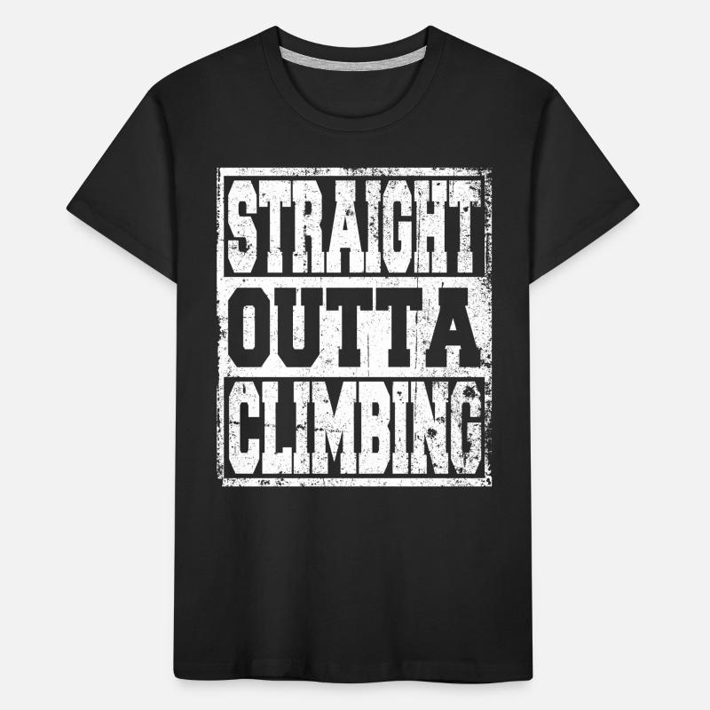 Klettern Spruch lustig Kinder Premium Bio T-Shirt