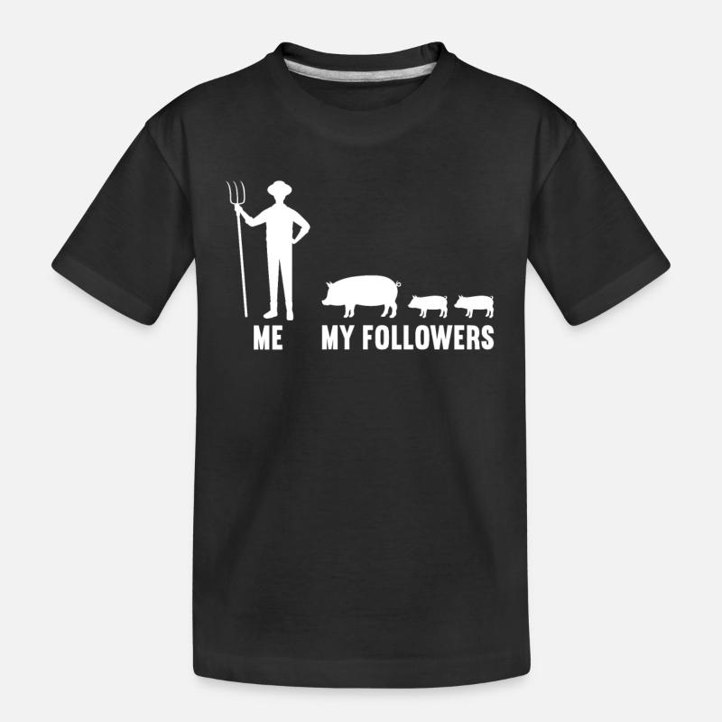 Moi et mes disciples éleveurs de cochons cochons - T-shirt bio Premium Enfant - noir