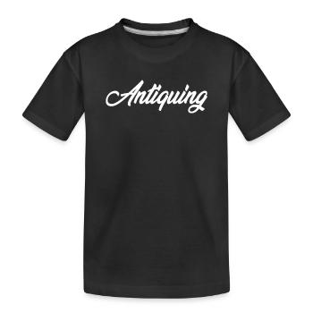 ANTIQUITÉ TEXTE CURSIF NOUVEAUTÉ HOBBY - T-shirt bio Premium Enfant - noir - Devant