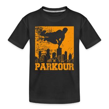 Parkour - T-shirt bio Premium Enfant - noir - Devant