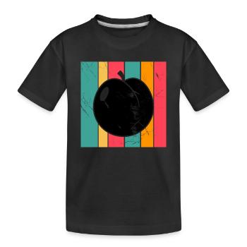 Apricot Fruit Lover Retro Veggie Diet Idée cadeau - T-shirt bio Premium Enfant - noir - Devant