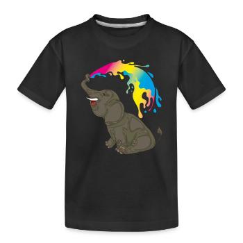 LGBT Elephant Pan Pride Month Cadeau Pansexual - T-shirt bio Premium Enfant - noir - Devant