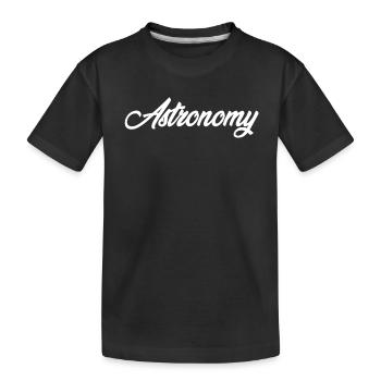 ASTRONOMIE TEXTE CURSIF NOUVEAUTÉ HOBBY - T-shirt bio Premium Enfant - noir - Devant