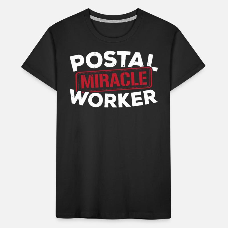 Post Miracle Worker Postman Postman Job Kids' Premium Organic T-Shirt