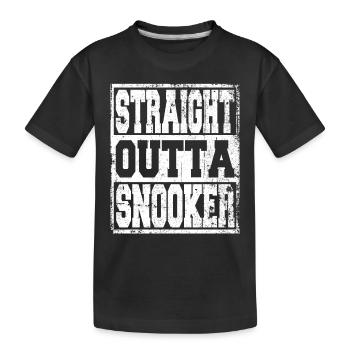 Snooker saying funny - Kids' Premium Organic T-Shirt - black - Front