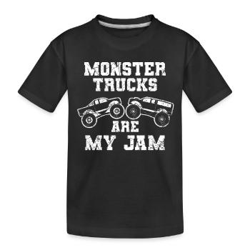 Monster Truck Gros Pneus Jam Vintage I Cadeau - T-shirt bio Premium Enfant - noir - Devant