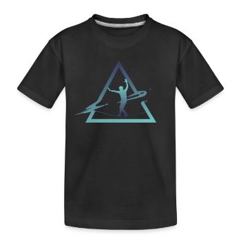 Slackline, Urban & Lifestyle - Kinder Premium Bio T-Shirt - Schwarz - Vorne