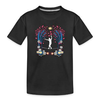 Slackline, Balance Sport - Kids' Premium Organic T-Shirt - black - Front