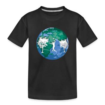 Slackline, Balance Sport - Kids' Premium Organic T-Shirt - black - Front