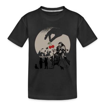 Kirschen für Kinder zum Kirschfest - Kinder Premium Bio T-Shirt - Schwarz - Vorne
