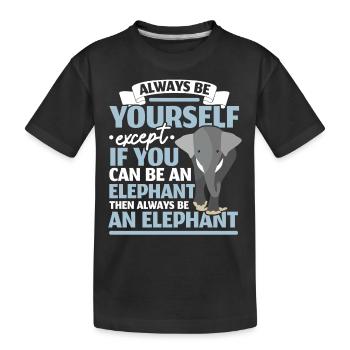 Soyez un animal animalier animalier animalier gardien de zoo - T-shirt bio Premium Enfant - noir - Devant