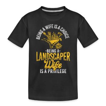 Paysagiste Aménagement Paysager - T-shirt bio Premium Enfant - noir - Devant