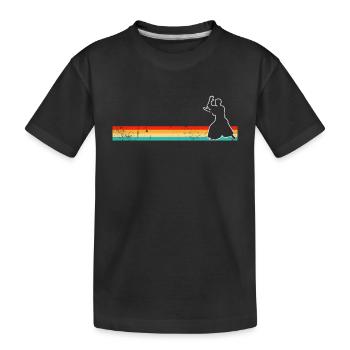 Aïkido Rétro - T-shirt bio Premium Enfant - noir - Devant