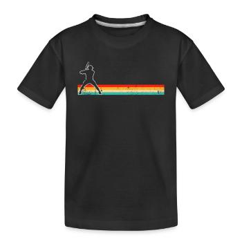 Baseball Rétro - T-shirt bio Premium Enfant - noir - Devant