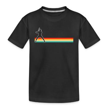 Baseball Rétro - T-shirt bio Premium Enfant - noir - Devant