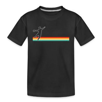 Handball Rétro - T-shirt bio Premium Enfant - noir - Devant