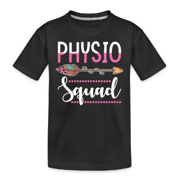 Groupe de kinésithérapeutes - T-shirt bio Premium Enfant - noir - Devant