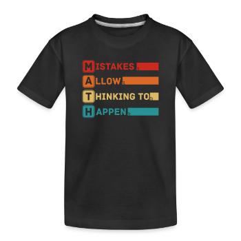 Meilleur Math Art Calcul Algèbre Math Geek Lover Jeu de mots - T-shirt bio Premium Enfant - noir - Devant