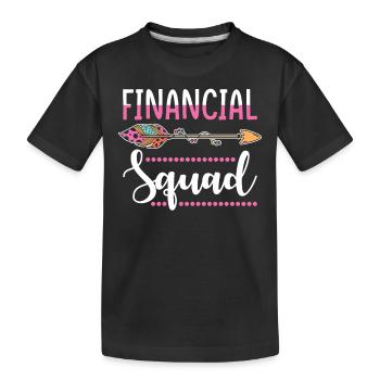 groupe financier - T-shirt bio Premium Enfant - noir - Devant