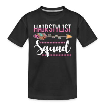 groupe de coiffeurs - T-shirt bio Premium Enfant - noir - Devant