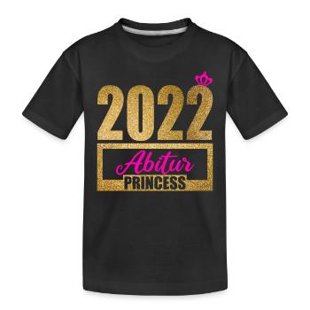 Abitur Gymnasium Damen und Herren Abi 2022 - Kinder Premium Bio T-Shirt - Schwarz - Vorne