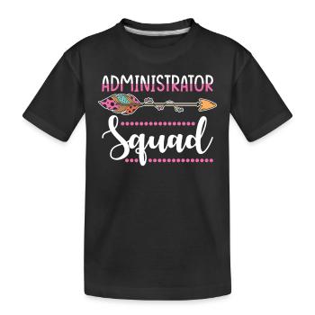 Groupe administrateur - T-shirt bio Premium Enfant - noir - Devant