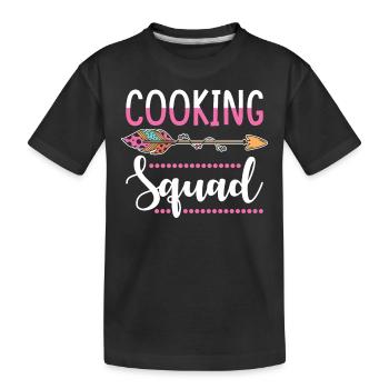 groupe de cuisine - T-shirt bio Premium Enfant - noir - Devant