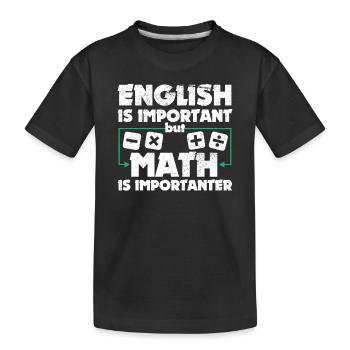 Drôle Math Art Étudiant Jeu de mots Mathématiques Amoureux Fun - T-shirt bio Premium Enfant - noir - Devant