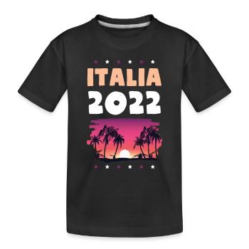 Italia 2022 - Kids' Premium Organic T-Shirt - black - Front