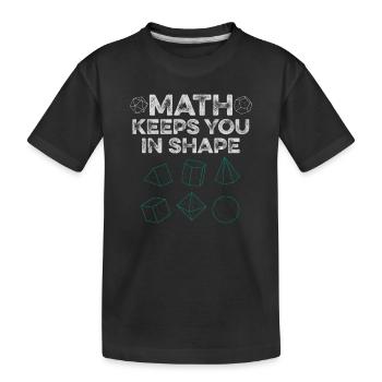 Cooler Mathelehrer Kunst Mathematik Gleichung Liebhaber - Kinder Premium Bio T-Shirt - Schwarz - Vorne