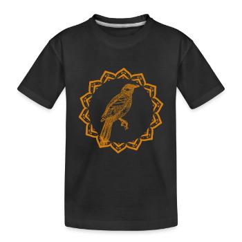 Bird - Flying - Nature Conservation Animal Lover - Kids' Premium Organic T-Shirt - black - Front
