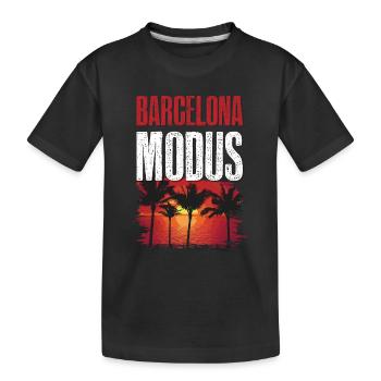 Mode Barcelone - T-shirt bio Premium Enfant - noir - Devant