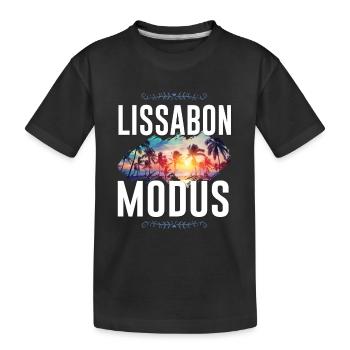 Mode Lisbonne - T-shirt bio Premium Enfant - noir - Devant