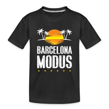 Mode Barcelone - T-shirt bio Premium Enfant - noir - Devant