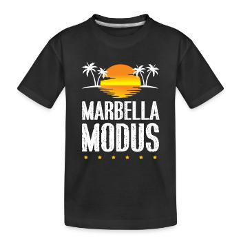 Marbella Mode - T-shirt bio Premium Enfant - noir - Devant