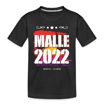 Malle 2022 - Kids' Premium Organic T-Shirt - black - Front