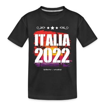 Italia 2022 - Kids' Premium Organic T-Shirt - black - Front