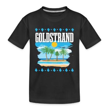 Golden Sands - Kids' Premium Organic T-Shirt - black - Front