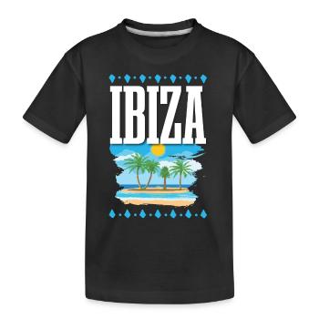 Ibiza - T-shirt bio Premium Enfant - noir - Devant