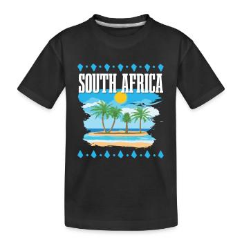 Afrique du Sud - T-shirt bio Premium Enfant - noir - Devant