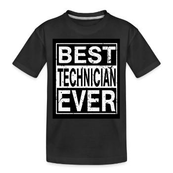 Techniker Bester Techniker - Kinder Premium Bio T-Shirt - Schwarz - Vorne