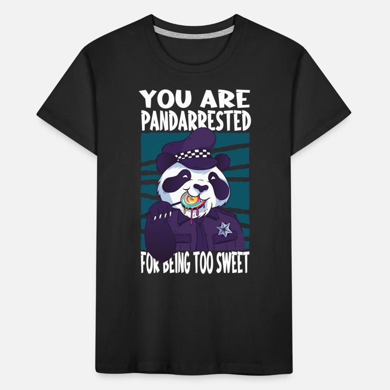 Panda saying cute Kids' Premium Organic T-Shirt