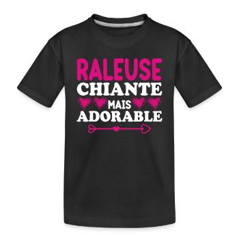 Raleuse Chiante Mais Adorable - T-shirt bio Premium Enfant - noir - Devant