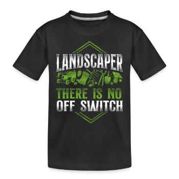 Paysagiste Aménagement Paysager - T-shirt bio Premium Enfant - noir - Devant