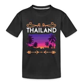 Thaïlande - T-shirt bio Premium Enfant - noir - Devant